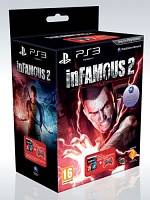 inFamous 2 + DualShock 3 Crimson Red Controller (PS3)