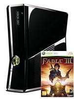 XBOX 360 Slim Black + Fable 3 