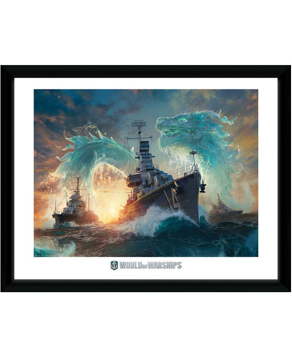 Zarámovaný plakát World of Warships - Dragons