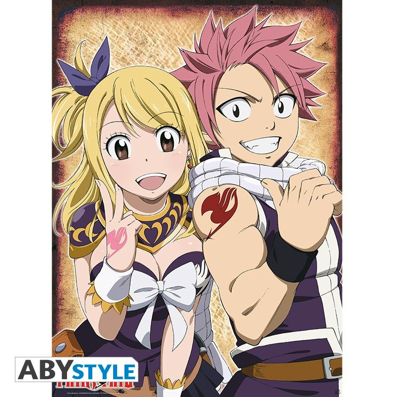 Plakát Fairy Tail - Natsu & Lucy