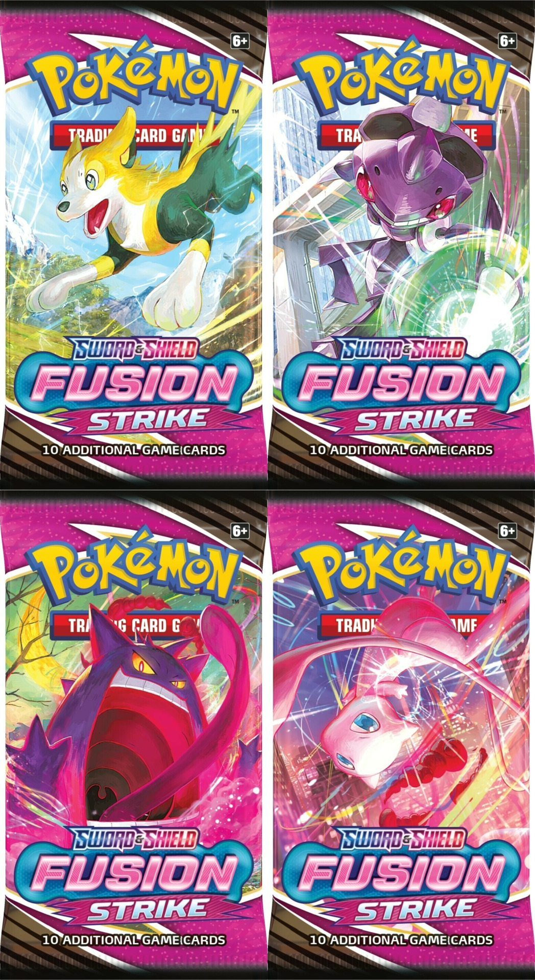 Karetní hra Pokémon TCG: Sword & Shield Fusion Strike - booster (10 karet)