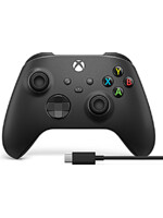 Bezdrátový ovladač pro Xbox - Černý + USB-C kabel (XSX)