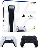 Konzole PlayStation 5 825 GB - Bílá + DualSense - Midnight Black (PS5)