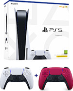 Konzole PlayStation 5 825 GB - Bílá + DualSense - Cosmic Red (PS5)