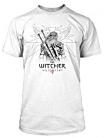 Tričko Zaklínač 3 - Sketched Geralt (velikost M)