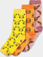 Ponožky Pokémon - Crew 3 páry (vel. 43/46)