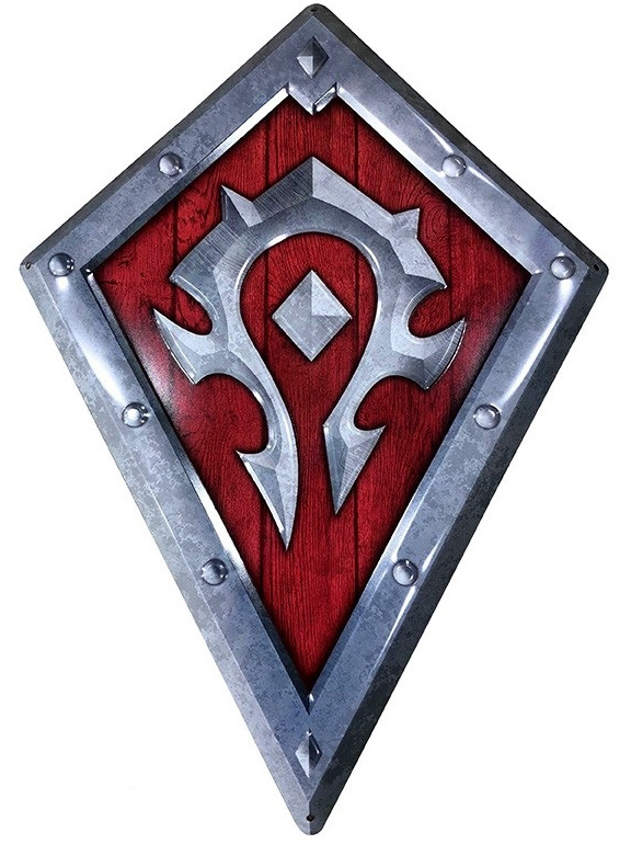 Plechová cedule World of Warcraft - Horde Shield
