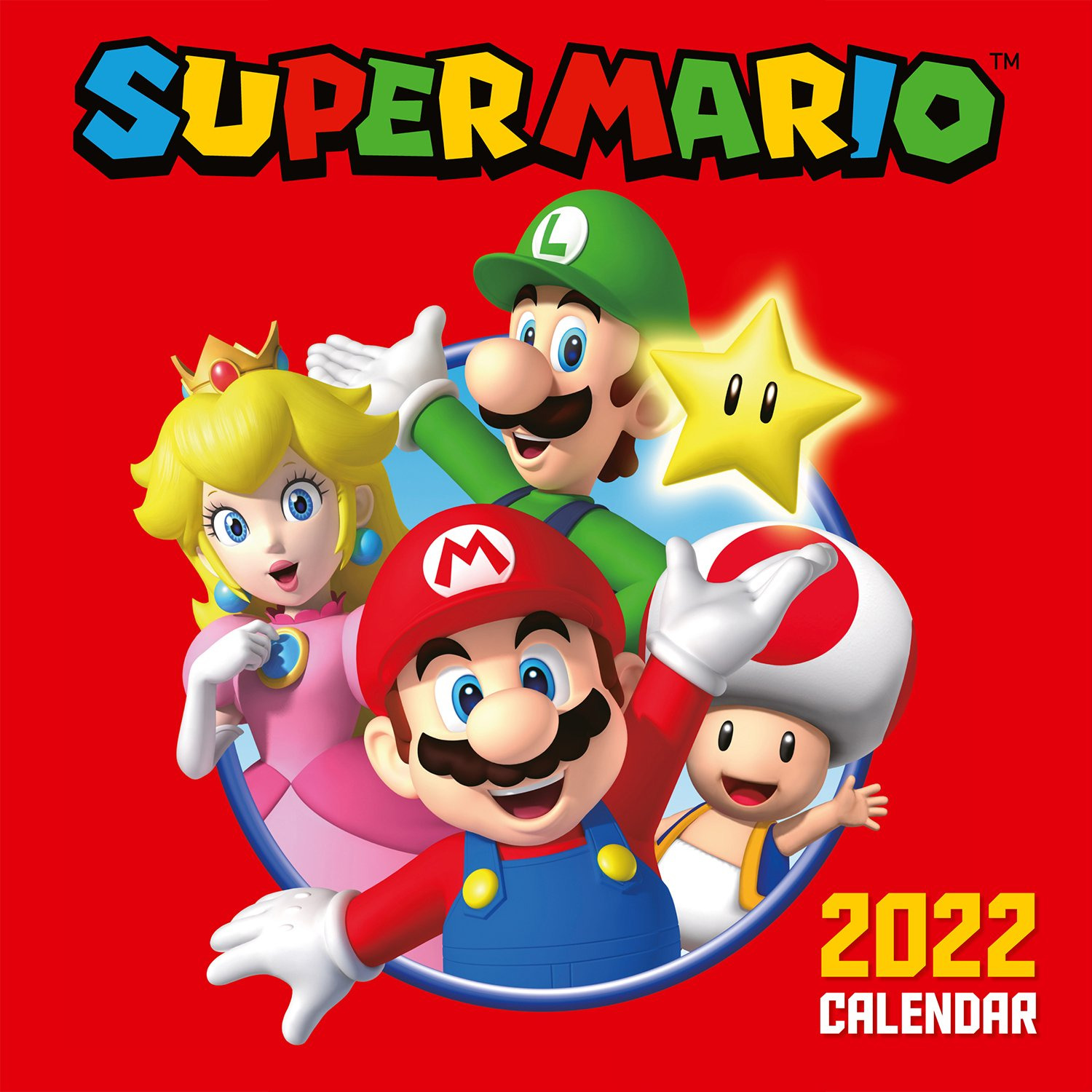 Kalendář Super Mario 2022 (červený)