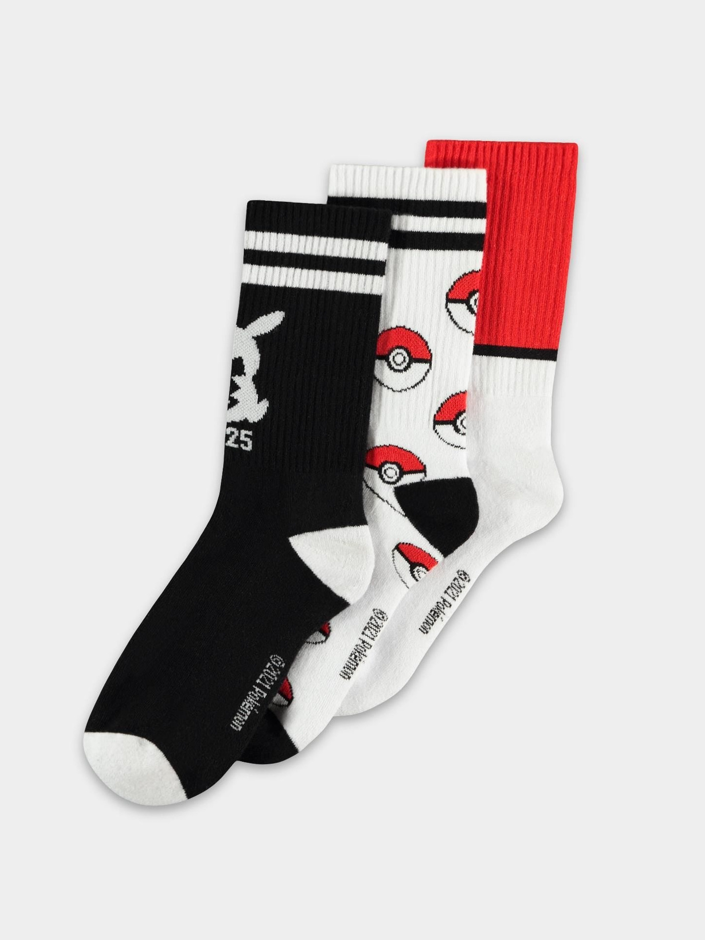 Ponožky Pokémon - Sport Socks 3 páry (vel. 39/42)