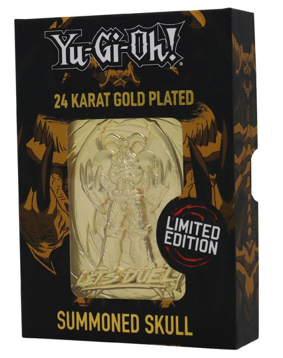 Sběratelská plaketka Yu-Gi-Oh! - Summoned Skull (pozlacená)