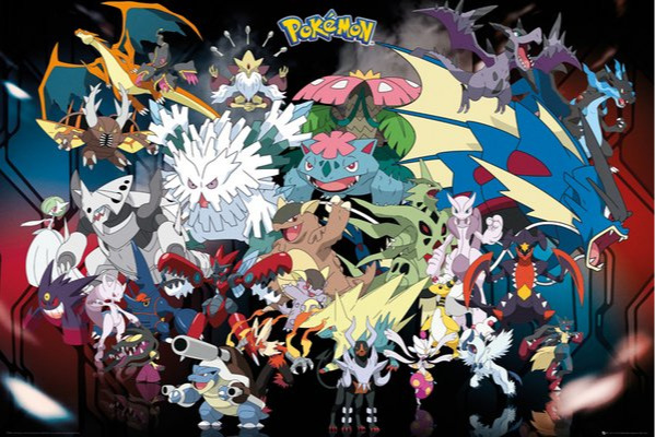 Plakát Pokémon - Mega