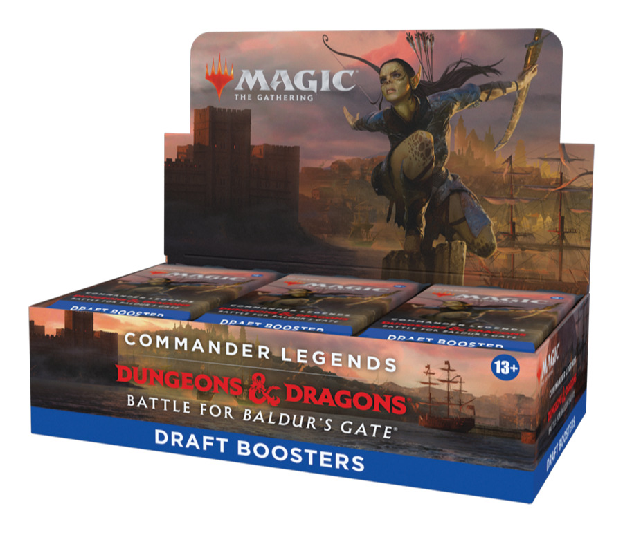 Karetní hra Magic: The Gathering Commander Legends D&D: Battle for Baldurs Gate - Draft Booster Box (24 boosterů)