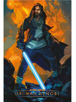 Plakát Star Wars: Obi-Wan Kenobi - Flames Painting