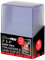 Ochranné obaly na karty Ultra Pro - Super Thick Toploaders 130 pt Card Sleeves (10+10 ks)