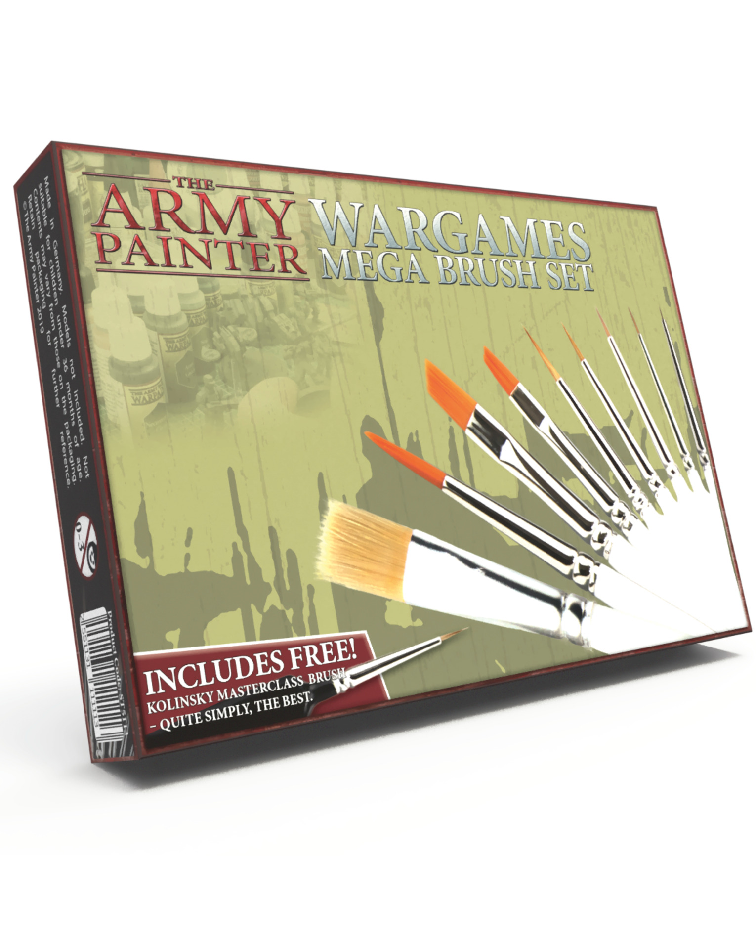 Sada štětců Wargames Mega Brush Set (The Army Painter) (10 štětců)