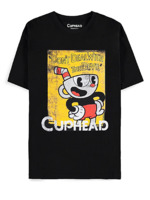 Tričko Cuphead - Don't Deal Cuphead (velikost S)