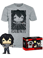 Tričko My Hero Academia - Shota Aizawa + figurka Funko (velikost S)
