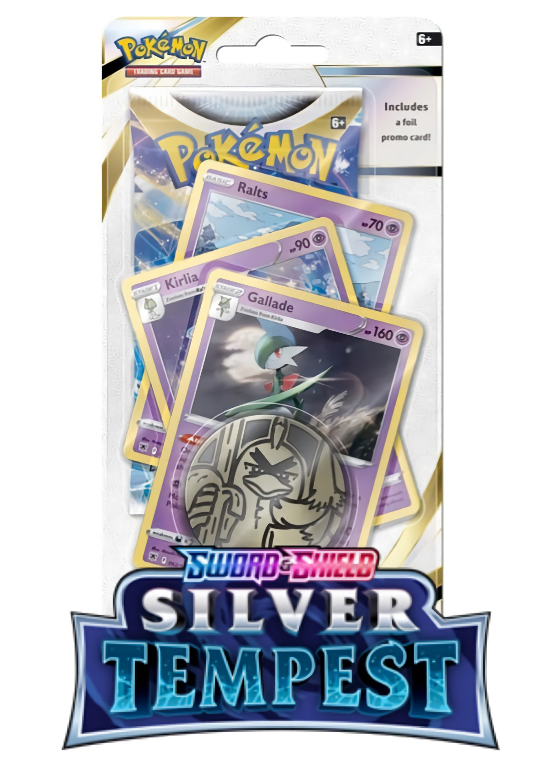 Karetní hra Pokémon TCG: Sword & Shield Silver Tempest - Premium Checklane Blister booster (Gallade)