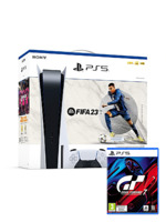 Konzole PlayStation 5 825 GB - Bílá + FIFA 23 + Gran Turismo 7