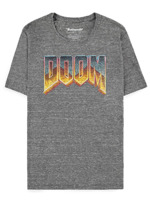 Tričko Doom - Classic Logo Grey (velikost S)