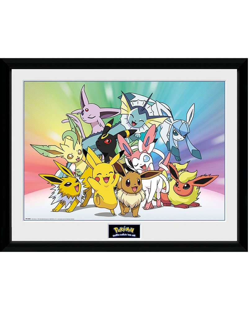 Zarámovaný plakát Pokémon - Eevee