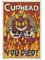 Plakát Cuphead - You Died!