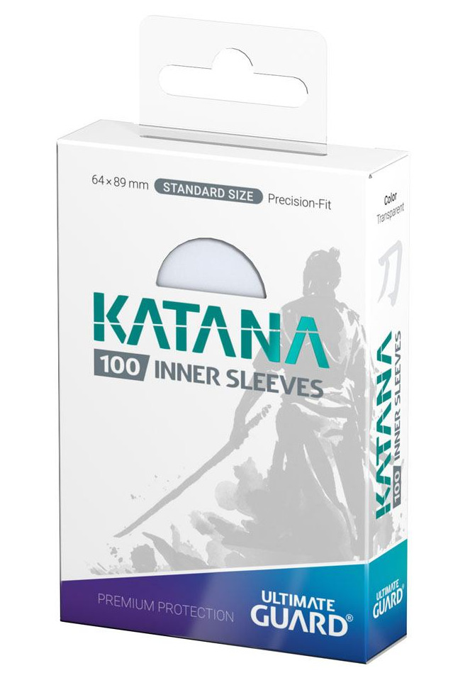 Ochranné obaly na karty Ultimate Guard - Katana Inner Sleeves Standard Size Transparent (100 ks)