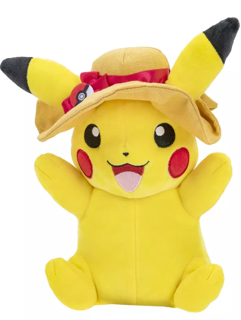 Plyšák Pokémon - Pikachu Summer Hat (20 cm)
