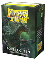 Ochranné obaly na karty Dragon Shield - Standard Sleeves Matte Forest Green (100 ks)