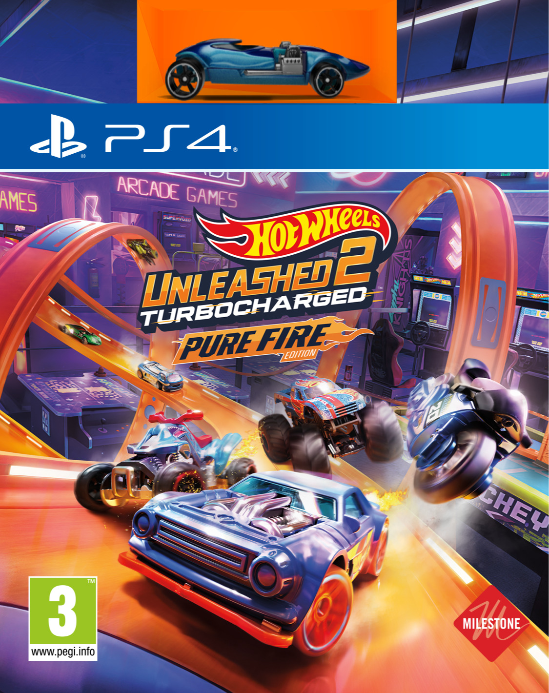 thumbnail image 2 of Hot Wheels Unleashed For PlayStation 4 [New] - PS4 Game, Action/Adventure, Plaion, 2021 2 of 6