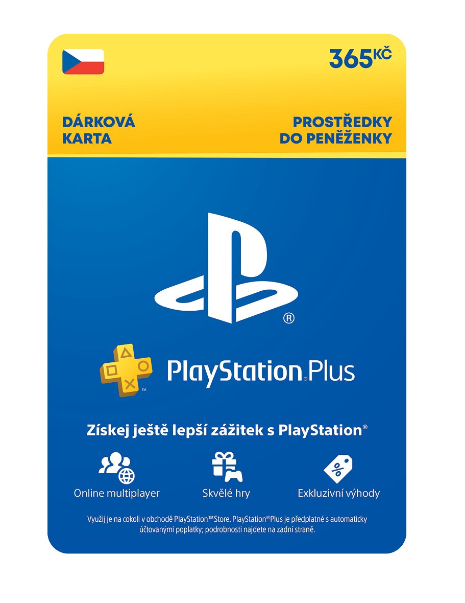 PlayStation Plus Extra - Kredit 365 Kč (1M členství)