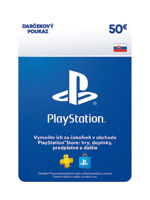 SK - Playstation Store – Dárková karta - 50 EUR (DIGITAL) (PS4)