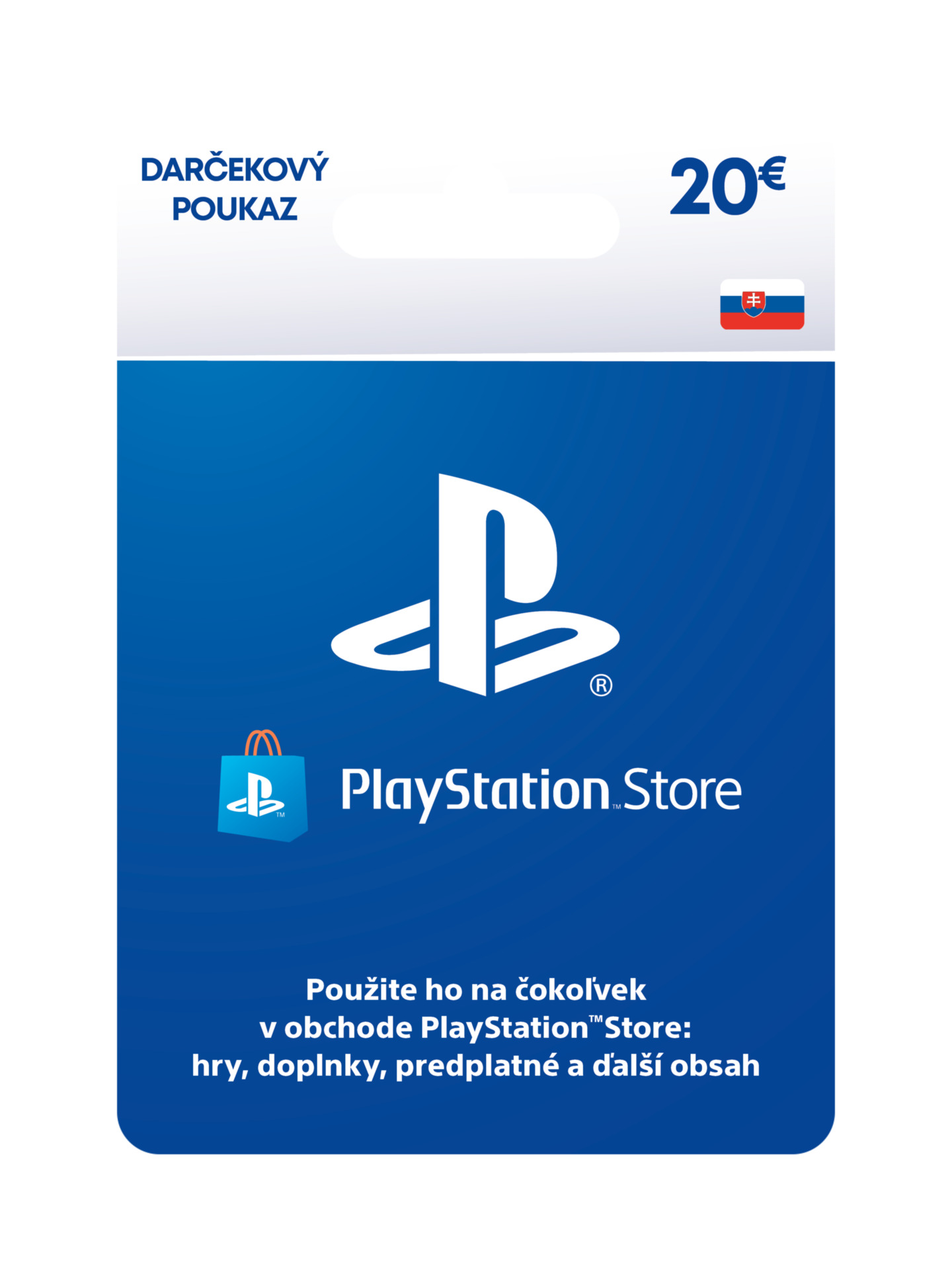 PlayStation Store – Dárková karta 20€ [pro SK účty]