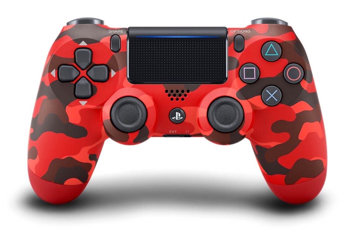 DualShock 4 ovladač Red Camouflage V2 (PS4) Xzone.cz