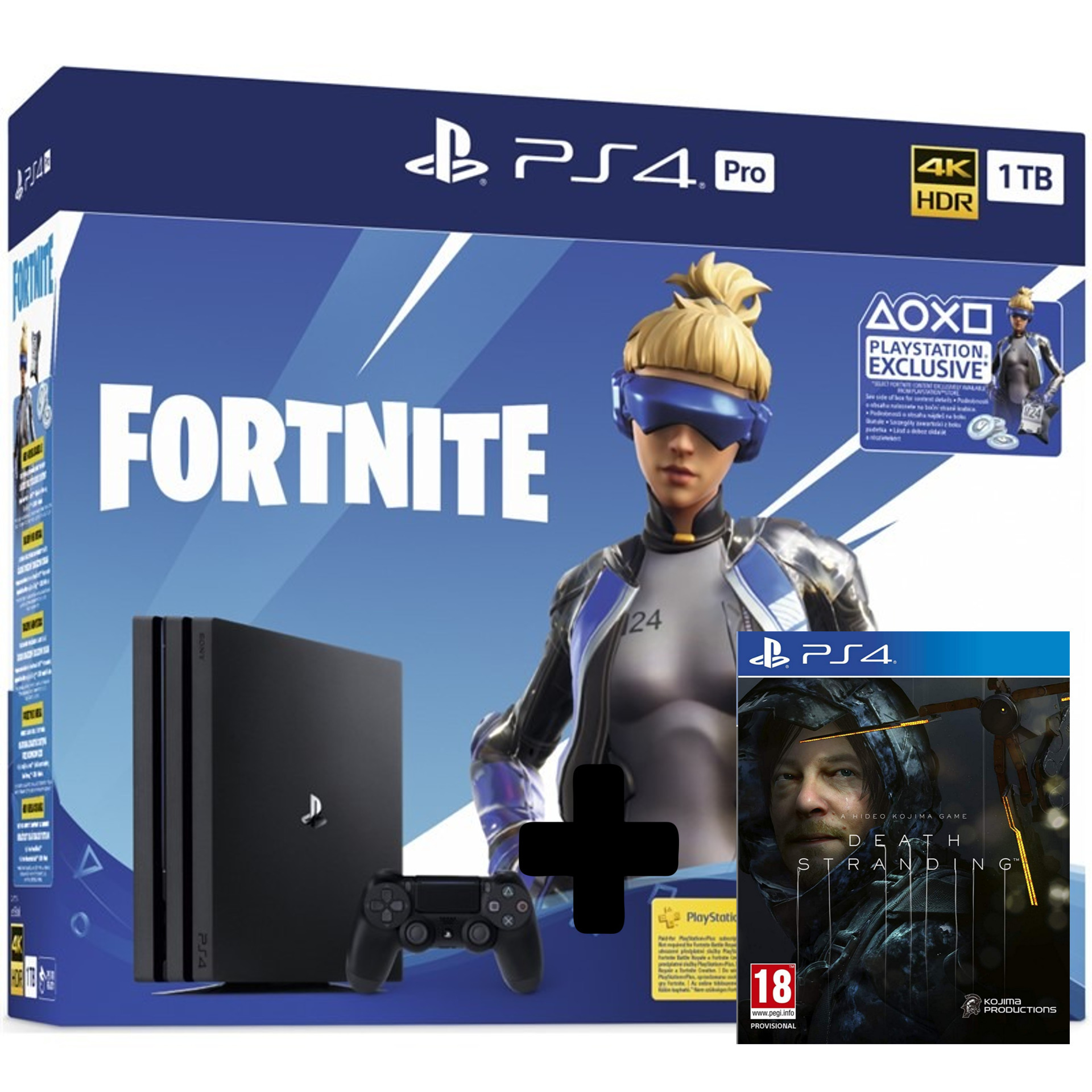 Konzole PlayStation 4 Pro 1TB + balíček Fortnite 2000 V ... - 1920 x 1920 jpeg 520kB