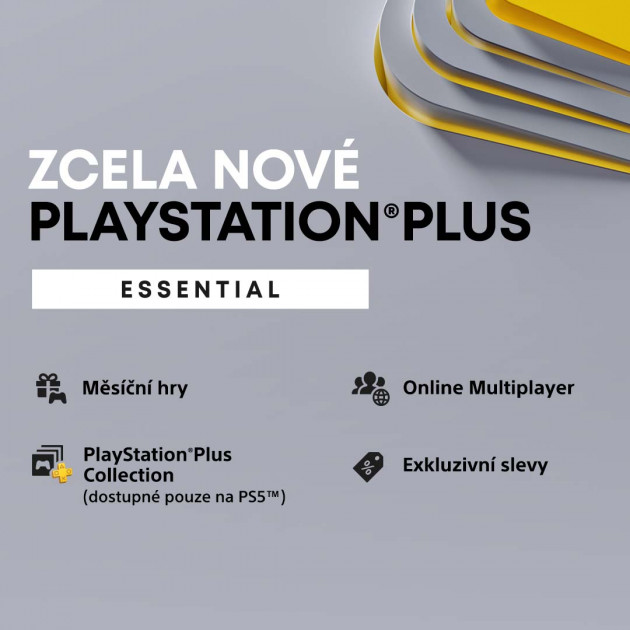 PlayStation Plus Essential - Kredit 650 KÄ (3M ÄlenstvÃ­)
