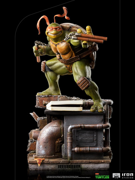 Soška Teenage Mutant Ninja Turtles - Michelangelo BDS Art Scale 1/10 (Iron Studios)