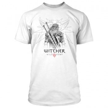 Tričko Zaklínač 3 - Sketched Geralt (velikost L)