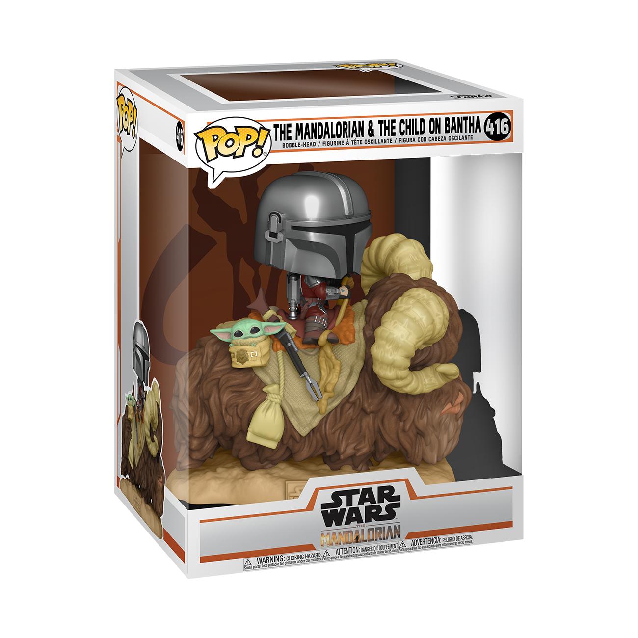 Figurka Star Wars The Mandalorian Mando on Bantha with The Child in