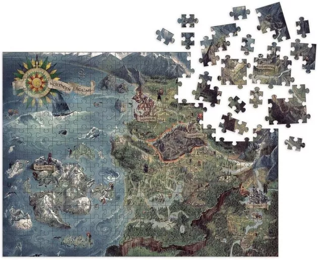 Puzzle Zaklínač - Mapa severních království