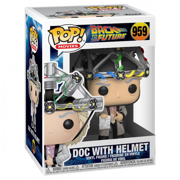 Figurka Back to the Future - Doc with Helmet (Funko POP! Movies 959) (poškozený obal)