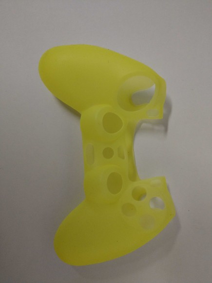 Silikonový obal na DualShock 4 - neonově žlutý