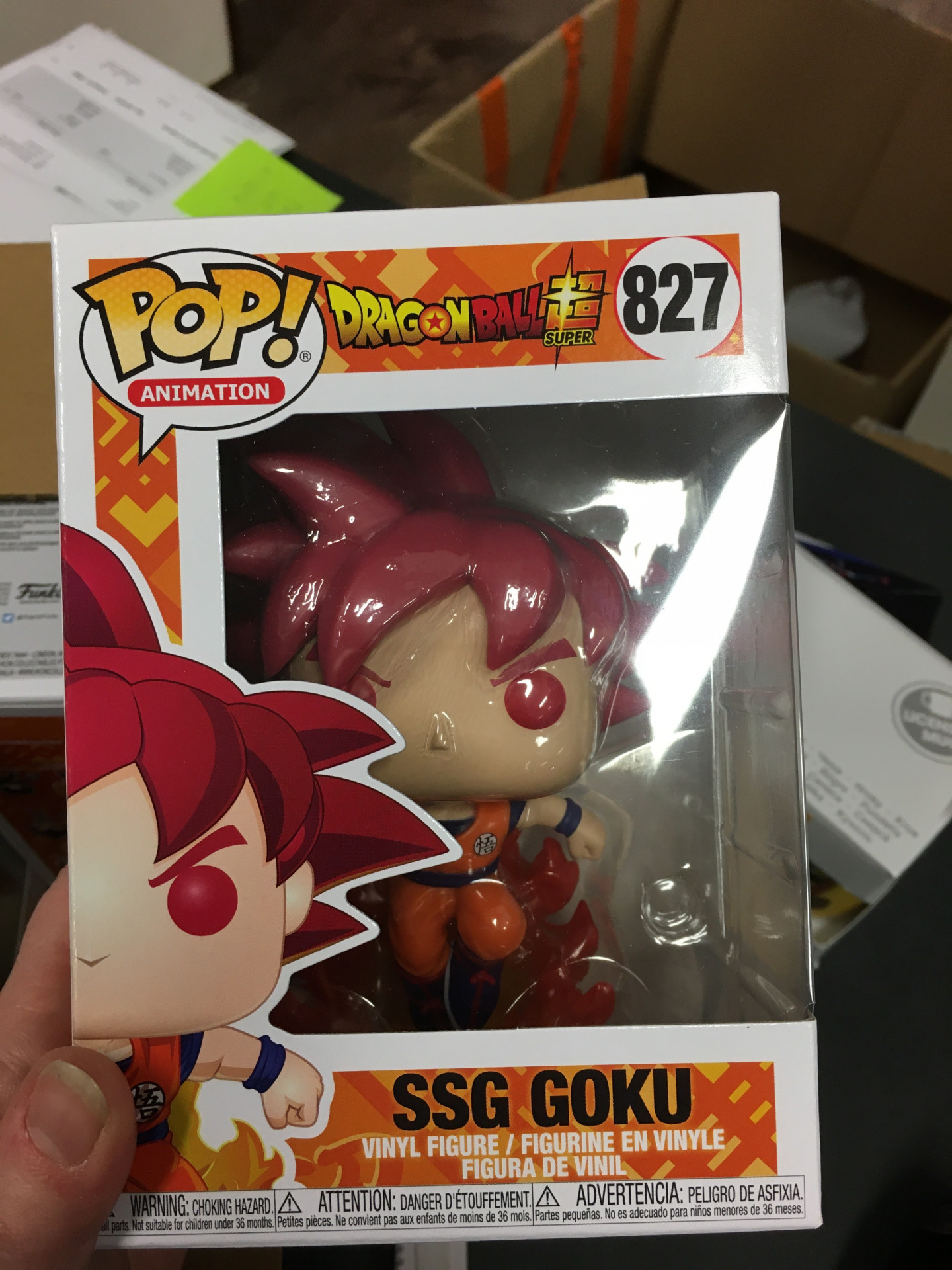 Funko-Pop - Doll - Dragonball Z SSG Goku #827 Edição Exclusiva