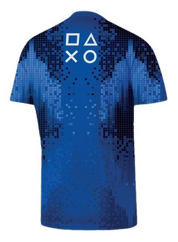 Playstation - League 8 Bit Men T-Shirt - Blue