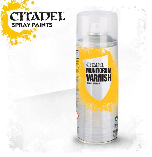 Spray Citadel Munitorum Varnish - fixační sprej, matný (sprej)