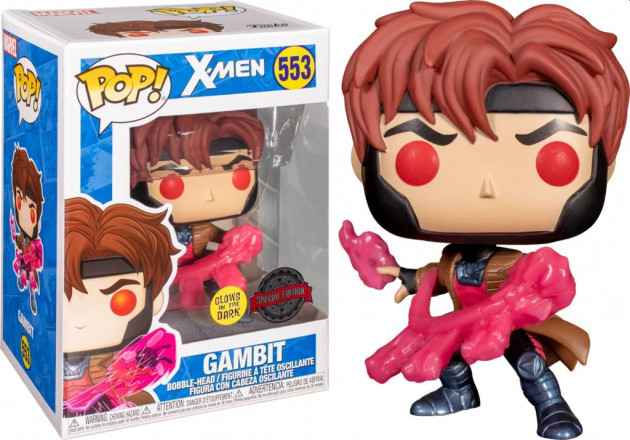 Figurka X-Men - Gambit with Cards Glow in the Dark (Funko POP! Marvel 553)