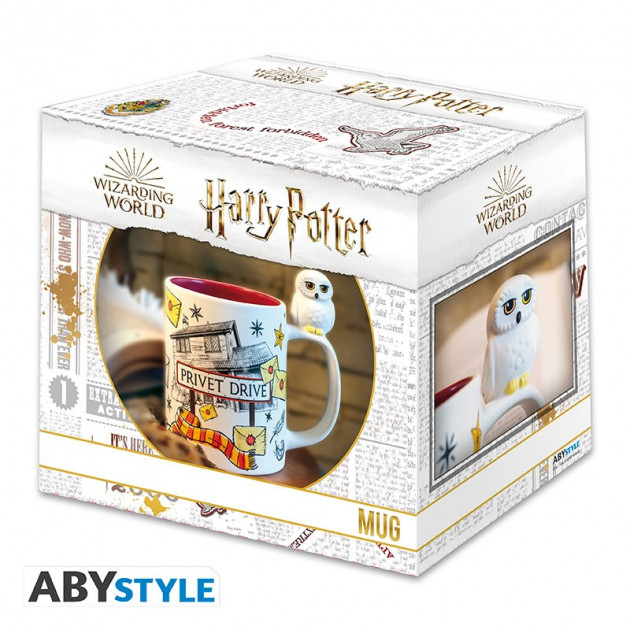 HARRY POTTER - Mug 3D handle - Hedwig and Privet Drive x2