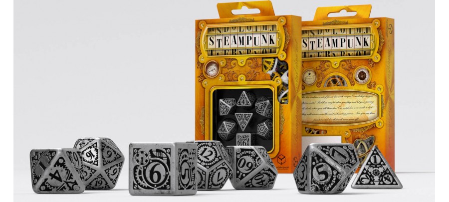 Kostky Steampunk Metal Set kovov Xzone cz